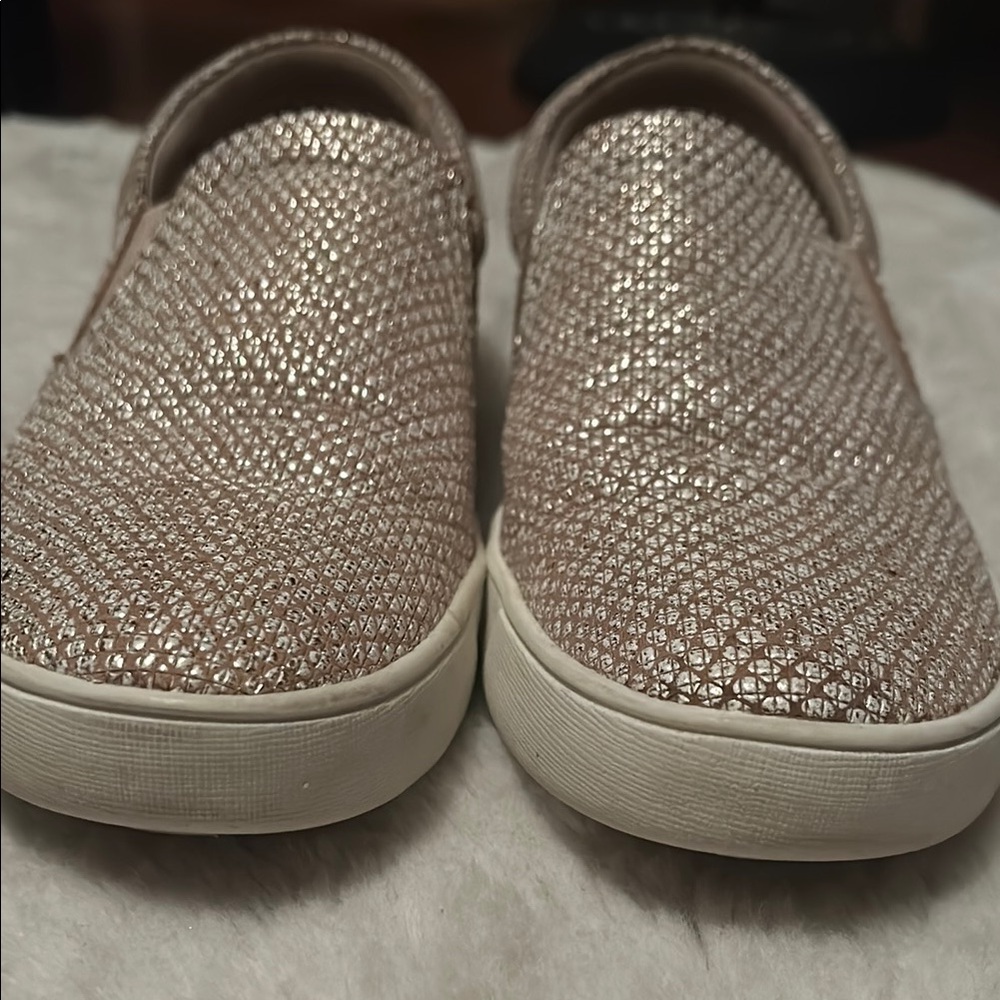Naturalizer Gold Slip On Loafer Woven Textured Sneakers